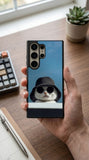 Cool Boss Cat With Glasses Protective Case Compatible with iPhone, Samsung & Google Pixel FW0235
