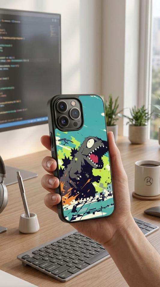 Epic Pixel Monster Protective Case Compatible with iPhone, Samsung & Google Pixel FW0238