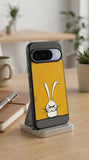 Angry Bunny Sketch Art Protective Case Compatible with iPhone, Samsung & Google Pixel FW0240