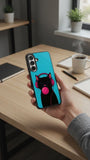 Cool Cat Bubblegum Pop Protective Case Compatible with iPhone, Samsung & Google Pixel FW0241
