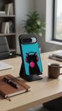 Cool Cat Bubblegum Pop Protective Case Compatible with iPhone, Samsung & Google Pixel FW0241