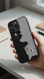 Minimalist Yin Yang Cats Protective Case Compatible with iPhone, Samsung & Google Pixel FW0243