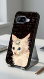 Confused Math Cat Meme Protective Case Compatible with iPhone, Samsung & Google Pixel FW0244