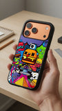 Funky Burger Blast Protective Case Compatible with iPhone, Samsung & Google Pixel FW0249