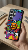 Funky Burger Blast Protective Case Compatible with iPhone, Samsung & Google Pixel FW0249