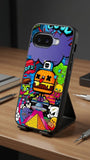 Funky Burger Blast Protective Case Compatible with iPhone, Samsung & Google Pixel FW0249