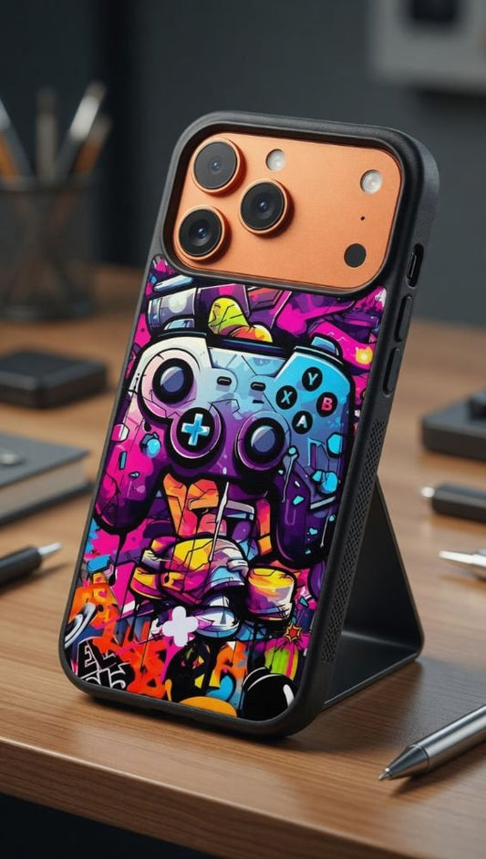Game Over Graffiti Protective Case Compatible with iPhone, Samsung & Google Pixel FW0250