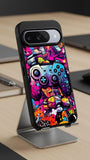 Game Over Graffiti Protective Case Compatible with iPhone, Samsung & Google Pixel FW0250
