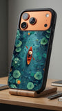 Red Sail Mountain Art Protective Case Compatible with iPhone, Samsung & Google Pixel FW0252