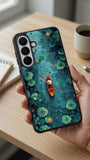 Red Sail Mountain Art Protective Case Compatible with iPhone, Samsung & Google Pixel FW0252