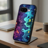 Cosmic Wave Flow Protective Case Compatible with iPhone, Samsung & Google Pixel FW0265