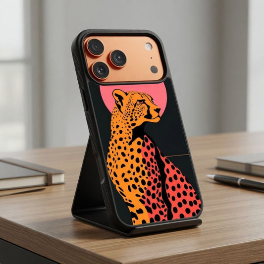Cheetah’S Pink Moon Protective Case Compatible with iPhone, Samsung & Google Pixel FW0270