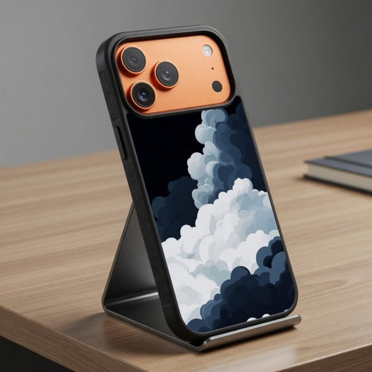 Midnight Storm Clouds Protective Case Compatible with iPhone, Samsung & Google Pixel FW0273