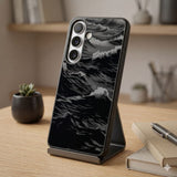 Dark Ocean Wave Art Protective Case Compatible with iPhone, Samsung & Google Pixel FW0277