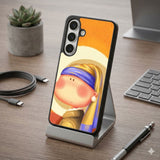 Cute Pearl Earring Girl Protective Case Compatible with iPhone, Samsung & Google Pixel FW0279