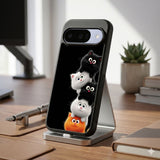 Fluffy Cat Stack Protective Case Compatible with iPhone, Samsung & Google Pixel FW0282