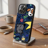 Doodle Night Dreams Protective Case Compatible with iPhone, Samsung & Google Pixel FW0291