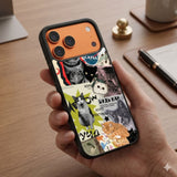 Cat Collage Mania Protective Case Compatible with iPhone, Samsung & Google Pixel FW0299