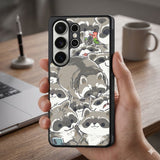 Raccoon Party Pile Protective Case Compatible with iPhone, Samsung & Google Pixel FW0300