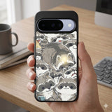 Raccoon Party Pile Protective Case Compatible with iPhone, Samsung & Google Pixel FW0300