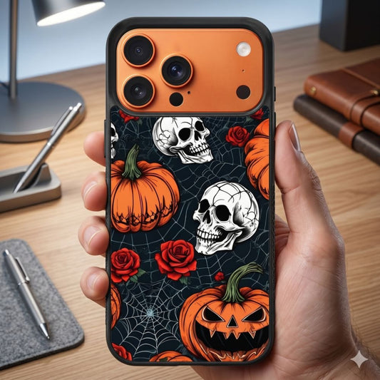 Spooky Halloween Web Protective Case Compatible with iPhone, Samsung & Google Pixel FW0303