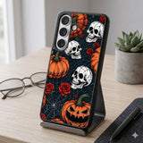 Spooky Halloween Web Protective Case Compatible with iPhone, Samsung & Google Pixel FW0303