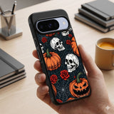 Spooky Halloween Web Protective Case Compatible with iPhone, Samsung & Google Pixel FW0303