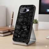 Dark Graffiti Tags Protective Case Compatible with iPhone, Samsung & Google Pixel FW0304