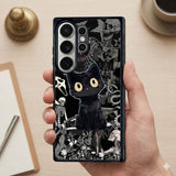 Gothic Void Cat Protective Case Compatible with iPhone, Samsung & Google Pixel FW0305