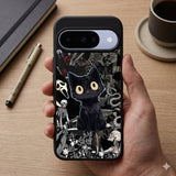 Gothic Void Cat Protective Case Compatible with iPhone, Samsung & Google Pixel FW0305