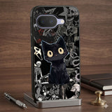 Gothic Void Cat Protective Case Compatible with iPhone, Samsung & Google Pixel FW0305