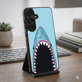 Shark Bite Pop Art Protective Case Compatible with iPhone, Samsung & Google Pixel FW0320