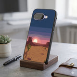 Pixel Desert Sun Protective Case Compatible with iPhone, Samsung & Google Pixel FW0322