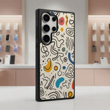 Abstract Doodle Wallpaper Protective Case Compatible with iPhone, Samsung & Google Pixel FX0203