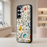 Abstract Doodle Wallpaper Protective Case Compatible with iPhone, Samsung & Google Pixel FX0203