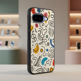 Abstract Doodle Wallpaper Protective Case Compatible with iPhone, Samsung & Google Pixel FX0203
