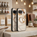 Duck With Bread Protective Case Compatible with iPhone, Samsung & Google Pixel FX0207