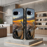 Airplane Window View Protective Case Compatible with iPhone, Samsung & Google Pixel FX0214