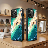 Serene Tropical Coastline Protective Case Compatible with iPhone, Samsung & Google Pixel FX0221