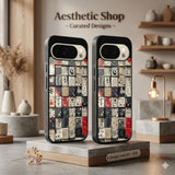 Eames House Of Cards Protective Case Compatible with iPhone, Samsung & Google Pixel FX0222