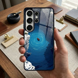 View Of A Small Boat Floating Protective Case Compatible with iPhone, Samsung & Google Pixel FX0226