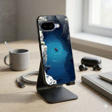 View Of A Small Boat Floating Protective Case Compatible with iPhone, Samsung & Google Pixel FX0226