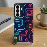 Abstract Neon Lines And Shapes Protective Case Compatible with iPhone, Samsung & Google Pixel FX0230
