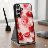 Cherry Jelly Desserts Protective Case Compatible with iPhone, Samsung & Google Pixel FX0252