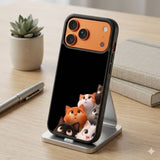 Cute Cat Expression Protective Case Compatible with iPhone, Samsung & Google Pixel FX0255
