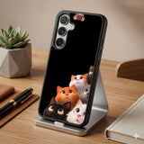 Cute Cat Expression Protective Case Compatible with iPhone, Samsung & Google Pixel FX0255