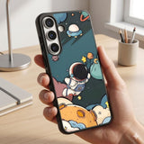 Astronaut Holding Balloons In Space Protective Case Compatible with iPhone, Samsung & Google Pixel FX0261