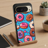 Donuts With Various Colored Sprinkles Protective Case Compatible with iPhone, Samsung & Google Pixel FX0267