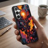 Abstract Digital Illustration Protective Case Compatible with iPhone, Samsung & Google Pixel FX0280