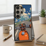 Ghibli Fantasy Bike Ride Protective Case Compatible with iPhone, Samsung & Google Pixel FX0283